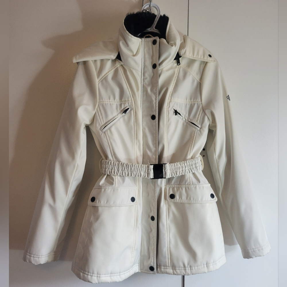 Women's White Belted Jacket - Jessica Simpson